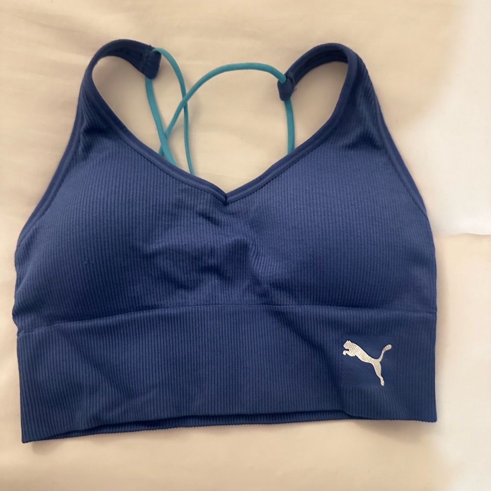 PUMA blue sports bra